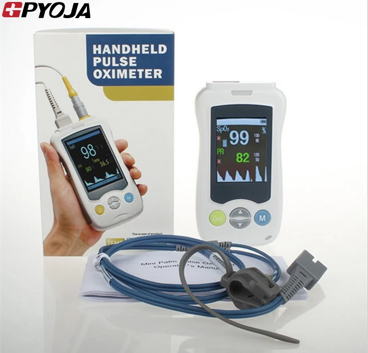 GPYOJA Mini Palm Handheld Pulse Oximeter Baby With Temperature SPO2