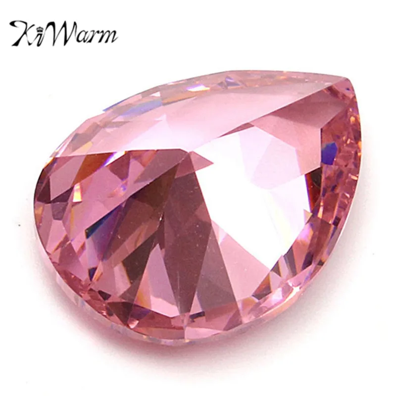 

KiWarm Newest 30.10CT Unheated Pink Sapphire Pear Cut Lustrous Loose Gemstone 20X15MM for DIY Jewellery Rings Pendant Craft Gift