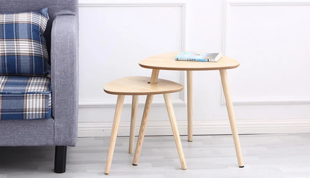 50*51CM Wood Bedside Table Sofa Side tables Coffee Table