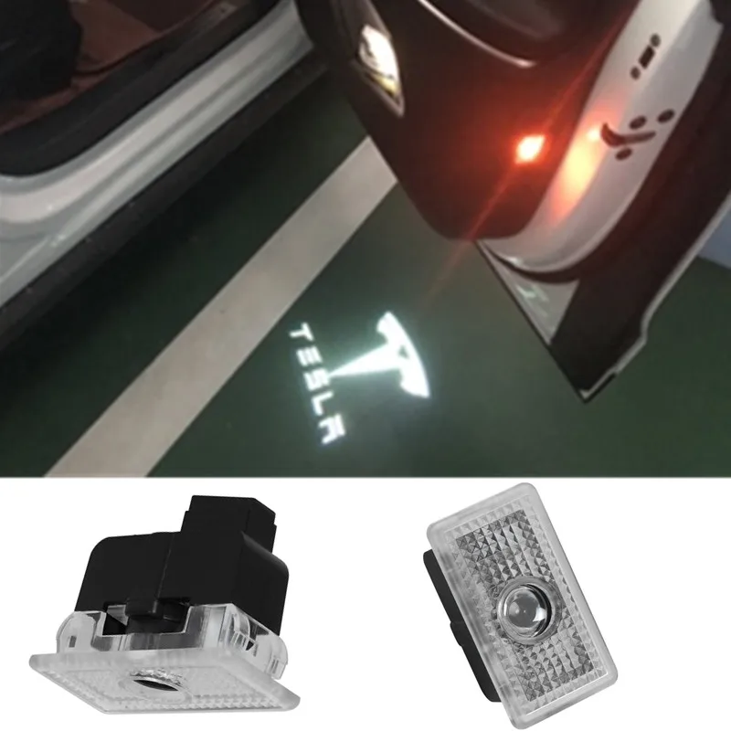 

2X For Tesla MODEL 3 S X Car Door Led Welcome Laser Projector Logo Ghost Shadow Light