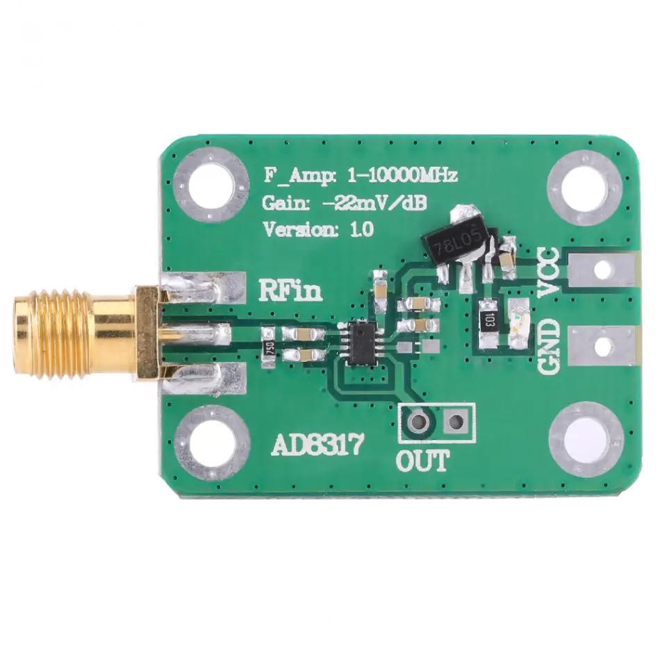 Vbestlife RF логарифмический детектор 1 м-10000 МГц AD8317 радиочастотный логарифмический детектор измеритель мощности