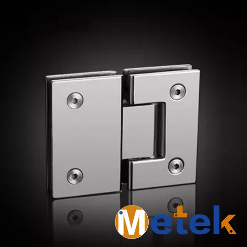 Bright brushed bathroom clamp glass door hinge shower glass door