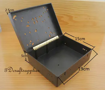 

plastic frame Blank Box purse frame rectangle shape black 19 cm x 15 cm Z116