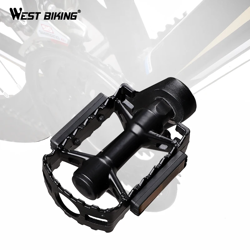 Велосипедные педали WEST BIKING противоскользящая платформа из сплава для горных и