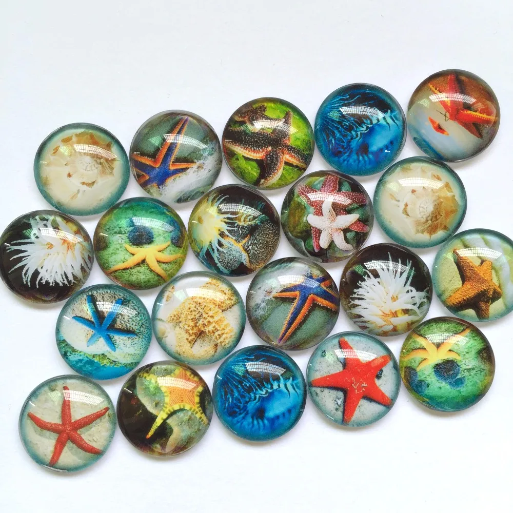 Aliexpress Buy ZEROUP Glass Cabochon 10mm 12mm Mixed Round Photo 