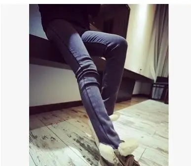 Осенние тонкие стильные джинсы для беременных узкие мягкие брюки Новые Брюки для беременных с вышивкой