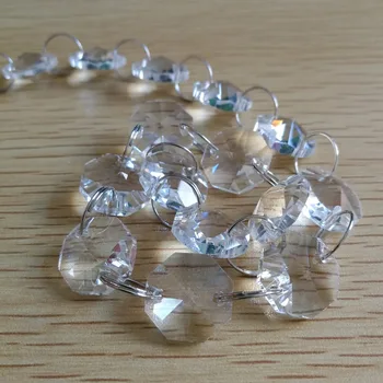 

500meters 14mm Shining glass garland strand wedding crystal garland chain for X-mas trees/room/chandelier lamp chains decor