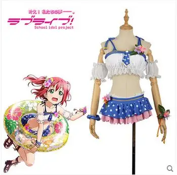 

New Clothes LoveLive Sunshine Aqours Kurosawa Dia Summer Sexy and Cute Bikini Cosplay Costume Highly Reductive Free Shipping D