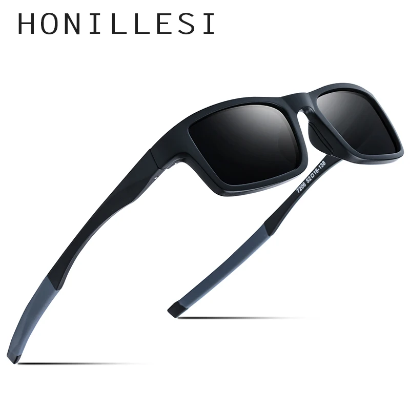 TR90, поляризационные солнцезащитные очки, мужские очки, спортивные, мужские, для вождения, для улицы, квадратные, для баскетбола, UV400, солнцезащитные очки для мужчин, Gafas Oculos De Sol - Цвет линз: gray gray