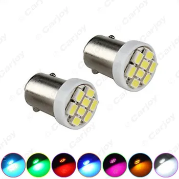 

Auto LED BA9S 1210 8 SMD Cold white(8000k)/Blue/Red/Yellow W5W 12V 192 168 3528 Car side wedge/tail/Instrument light lamp bulb.
