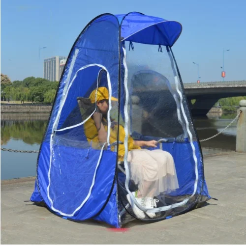Enkele persoon vissen Draagbare открытый всплывающие палатка met УФ functie 120*120*170 см ijsvissen палатка met ееп zonnescherm cap