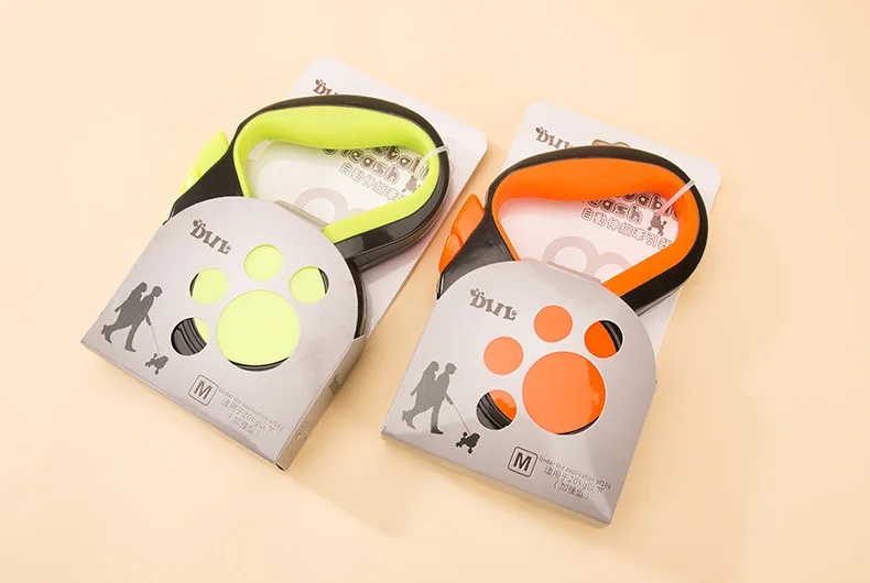 Reflective Dog Leashes ABS Plastic More Durable Automatic Extension Retractable Leashes 3M 5M   (3)