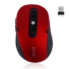 Dtime 6key usb компьютерная 2,4G беспроводная мышь для ноутбука, компьютера, компьютера, ноутбука, геймера, Игровые Мыши mause sem fio para jog, опт
