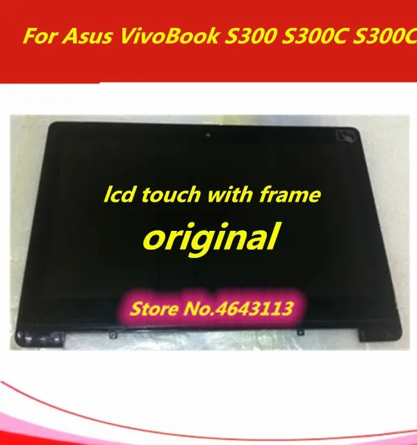 13," сенсорная сборка LCD Экран+ дигитайзер с рамкой для Asus VivoBook S300 S300C S300CA