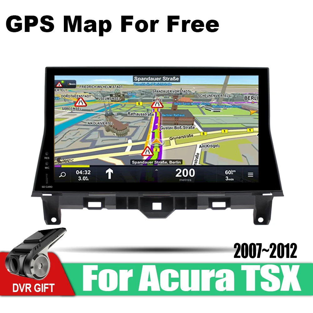 Автомобильный gps мультимедийный плеер для Acura TSX 2007 2008 2009 2010 2011 2012 автомобильный Android навигатор raido Видео Аудио плеер стерео