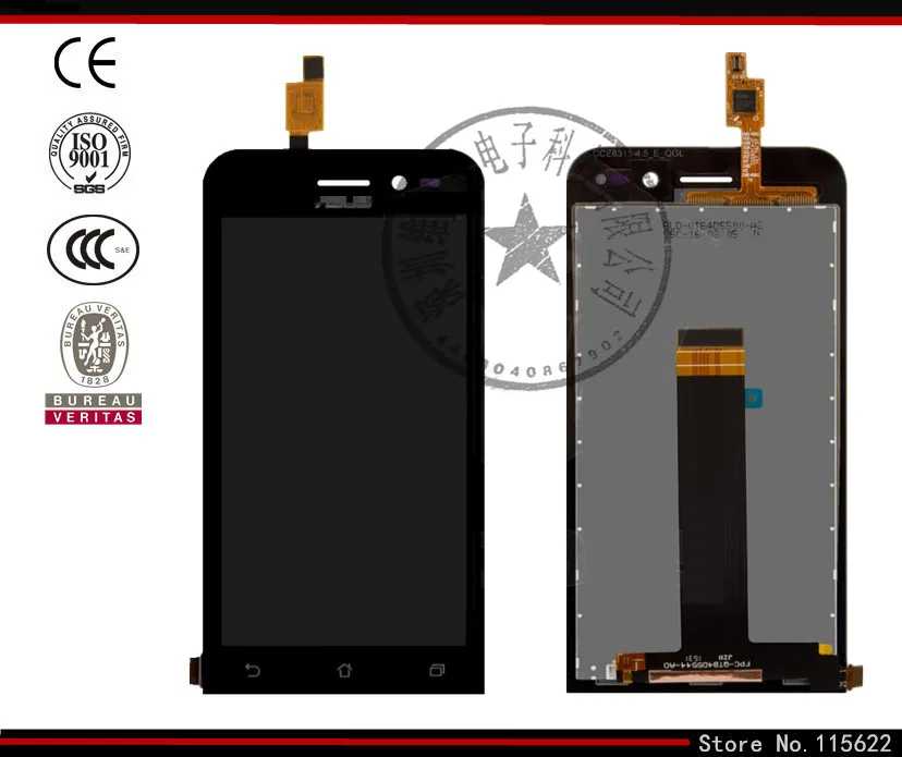 LCD display screen for Asus Zenfone Go ZB452KG Cell Phone black with touchscreen with Logo