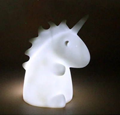 Светящиеся игрушки Pegasus, мини Мультяшные Домашние животные, Детская лампа для сна, детская спальня, мигающие игрушки для детей, развитие интеллекта - Color: White Unicorn