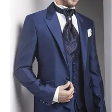 Заказ best темно-серый свежий шерстяной костюм дешевые Для мужчин костюмы мода мужские костюмы свадебные смокинг для жениха блейзер(пиджак+ брюки+ жилет+ галстук