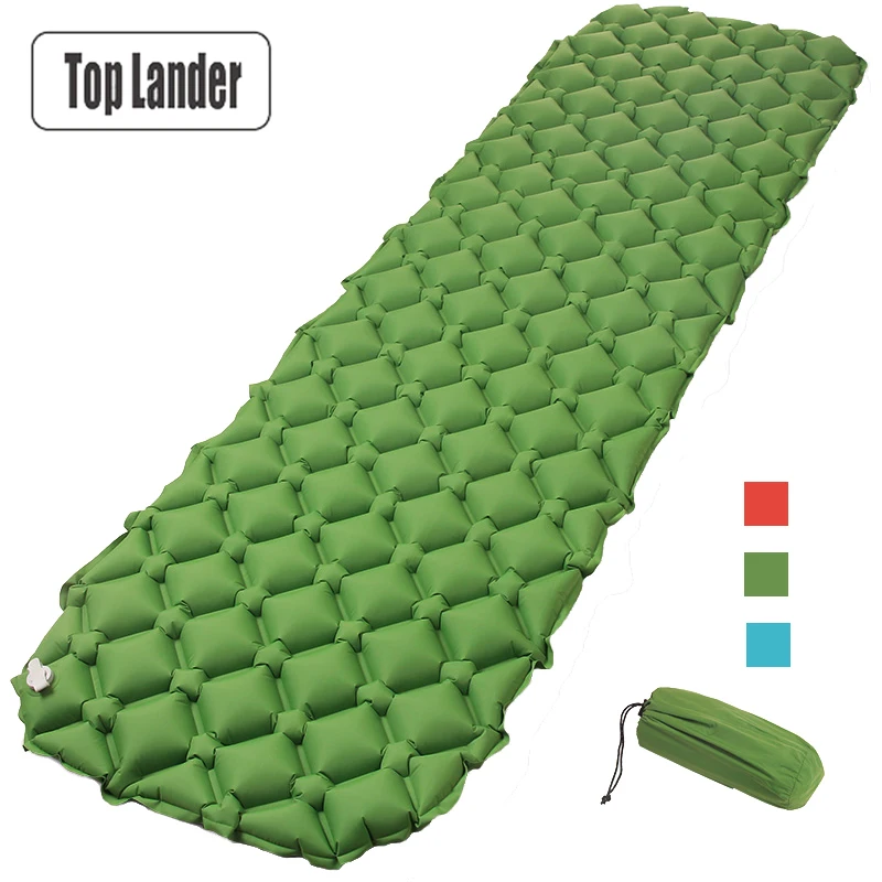  Air Mattress Inflatable Bed for Tent Portable Ultralight Sleeping Pad Air Bed Moistureproof Pad Wat