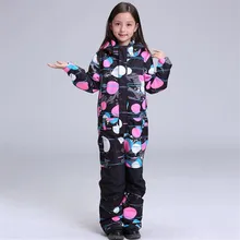 Зима Gsou снег детский лыжный костюм Водонепроницаемый ветрозащитный сноуборд снег женские уличные Mountain Лыжный Спорт костюм для свободного грузов