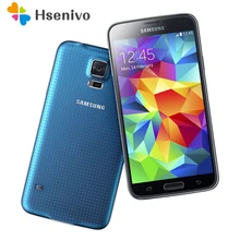 Débloqué Original Samsung Galaxy S5 SM-G900 Quad-core 3G & 4G Smartphone GPS WIFI 5.1 pouces 16MP caméra GPS Rénové téléphones Cellulaires