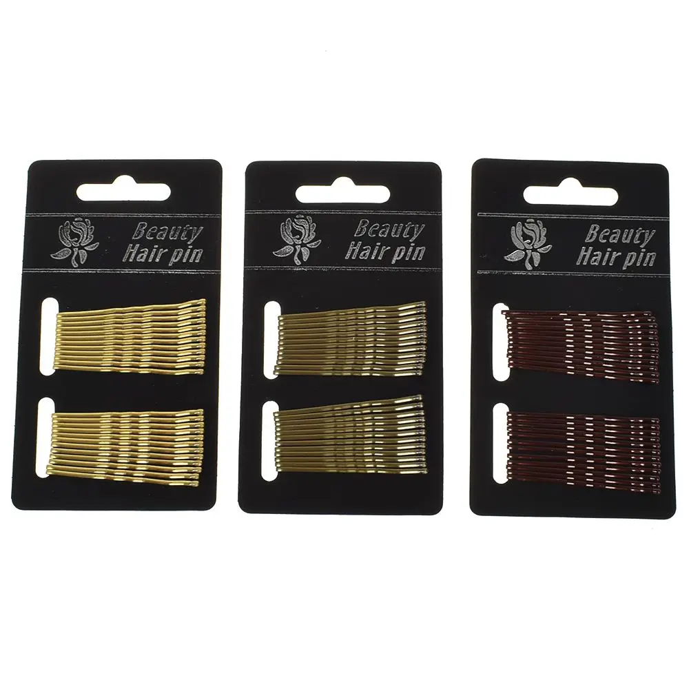 Women Hairpin Wedding Hair Jewelry Bobby Pin Clip Hair Pin Gold Side Folder New