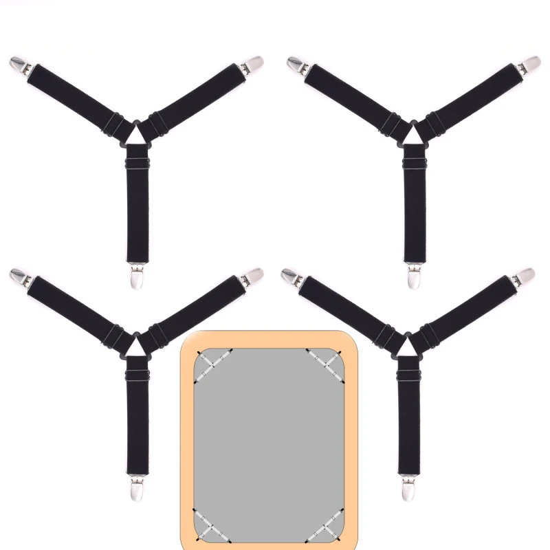 

One Size Securing Clip Holder Slip-On Sheets Fastener Strap Elastic Band for Beds for Furniture Sling