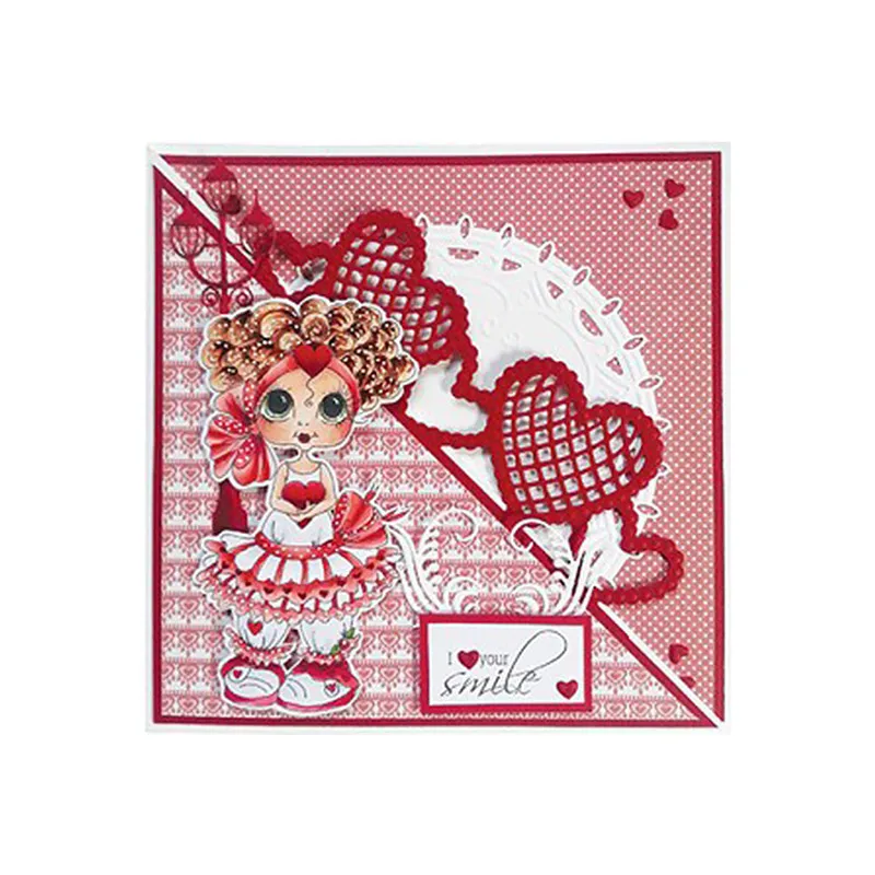 YaMinSanNiO 1 Pcs/lot Heart Border Metal Cutting Dies Scrapbooking Card Making DIY Embossing Cuts Craft Holes Stencils | Дом и сад