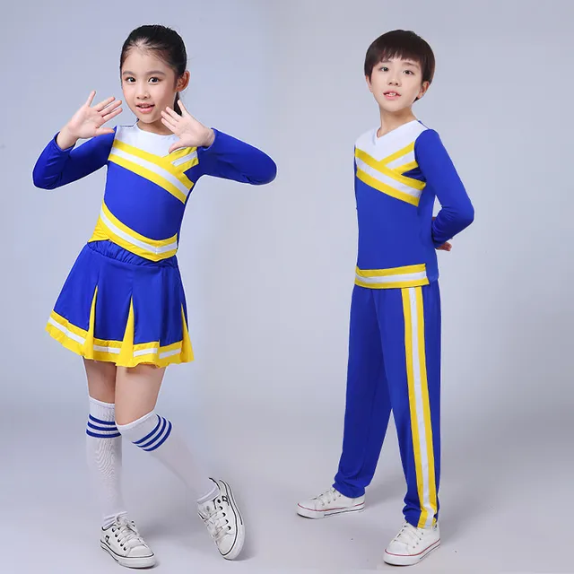 US $22.49 Kids Cheerleader Clothes Set Boys Girls Campus Sports Meeting Clothing Students' Aerobics Cheerlead