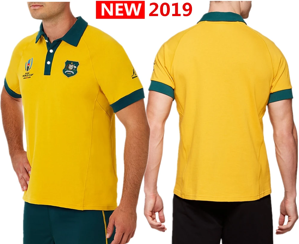2019 أستراليا كأس العالم الولب جيرسي قميص كرة قدم أمريكية مصنوع من الصوف دوري الرجبي قميص الكنيغرات الاسترالية قمصان s-3xl