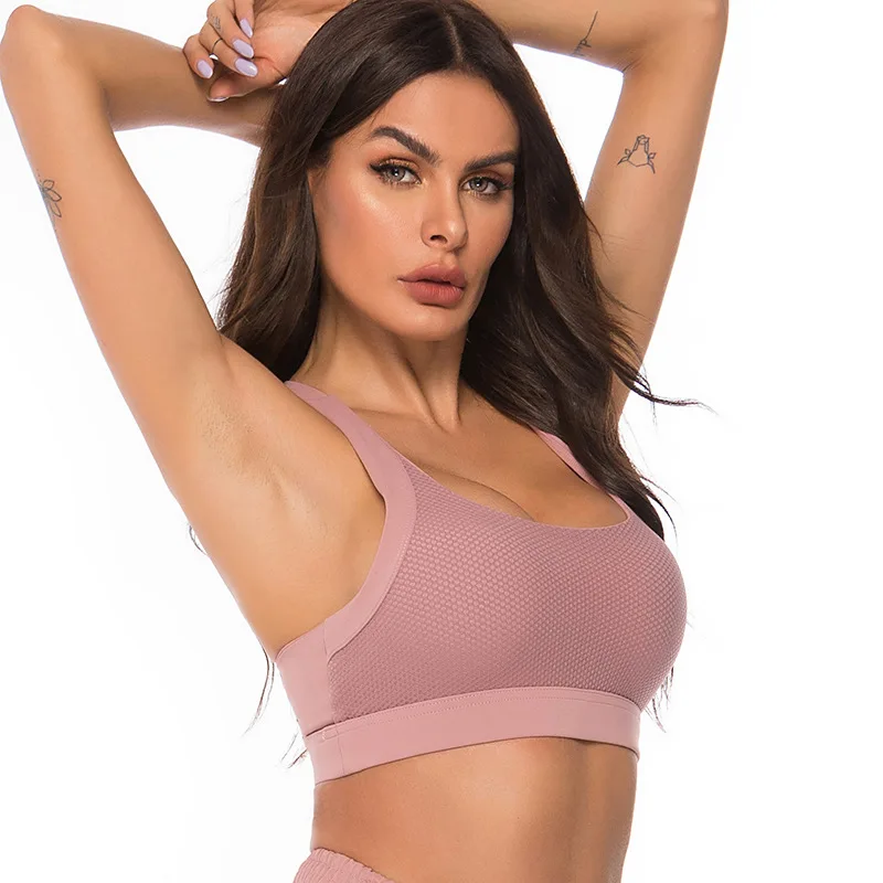 

Breathable Yoga Bras Seamless Solid Women Sexy Bandage Sports Tops FemaleWorkout Push Up Vest Fitness High Elasticity Gym Bra