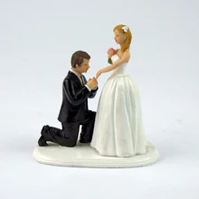 Дешевые,, предложение, красивые свадебные фигурки из смолы для поцелуев, забавные украшения для свадебного торта