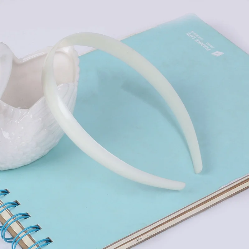 

Fashion 10pc White Fashion Plain Lady Plastic Hair Band Headband No Teeth Head Band Headbands Headwear DIY Tool
