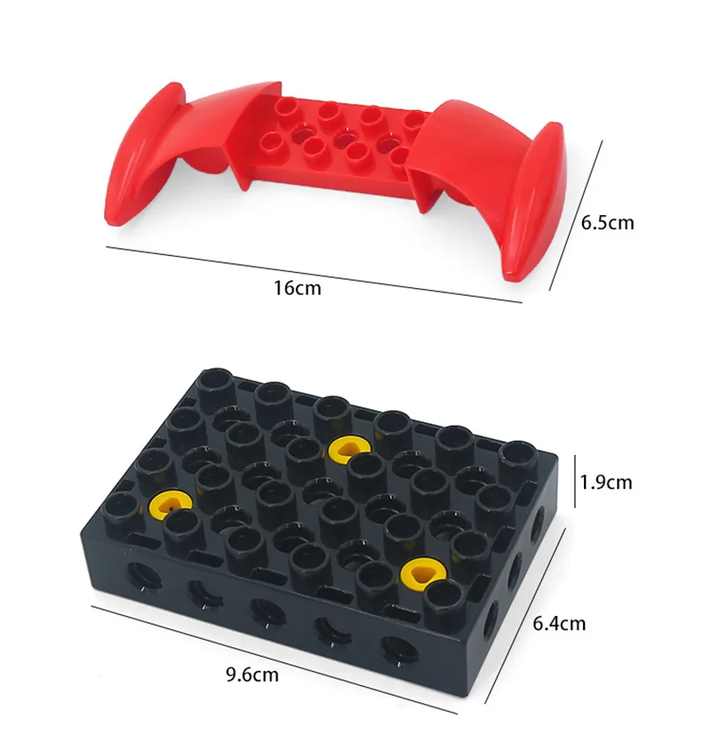 Совместимость с Duploed большая частица строительные блоки детские игрушки DIY технология инженерное оборудование сборочные аксессуары игрушка подарок