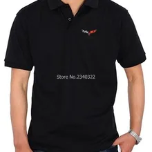 Модные хлопковые футболки-поло с короткими рукавами supercar Chevrolet Corvette летние футболки-поло с короткими рукавами