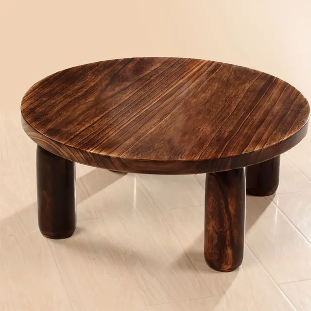 Japanese Antique Wooden Tea Table Paulownia Wood Traditional Asian Japanese Antique Wooden Tea Table Paulownia Wood Traditional Asian Furniture Living Room Low Coffee Table Round Table 80cm Round - Japanese Antique Wooden Tea Table Paulownia Wood Traditional Asian