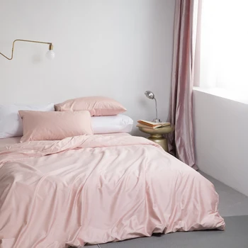 

Osyter pink Egyptian cotton flat sheet pillowcase&duvet cover sets/4pcs bedding sets 220*240cm/200*230cm quilt cover set