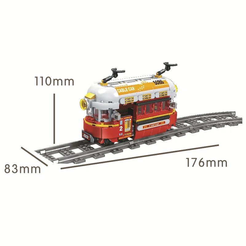 Winner NEW 5086 City Series Retro Steam Train Orbital Building Blocks Sets Bricks Classic Figures Model Kids Toys For Children