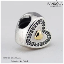 CKK всегда в моем сердце подвески для женщин Подходит Pandora браслет серебряные бусины 925 пробы для изготовления ювелирных изделий