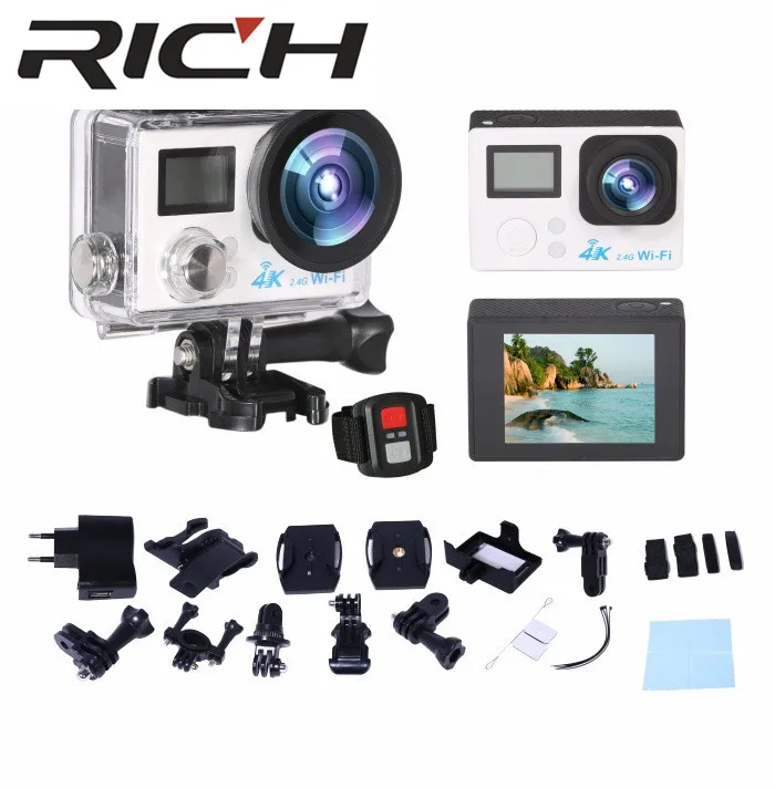 DHL 10pcs/lot S200DR 4K Action Camera 2.0 Double