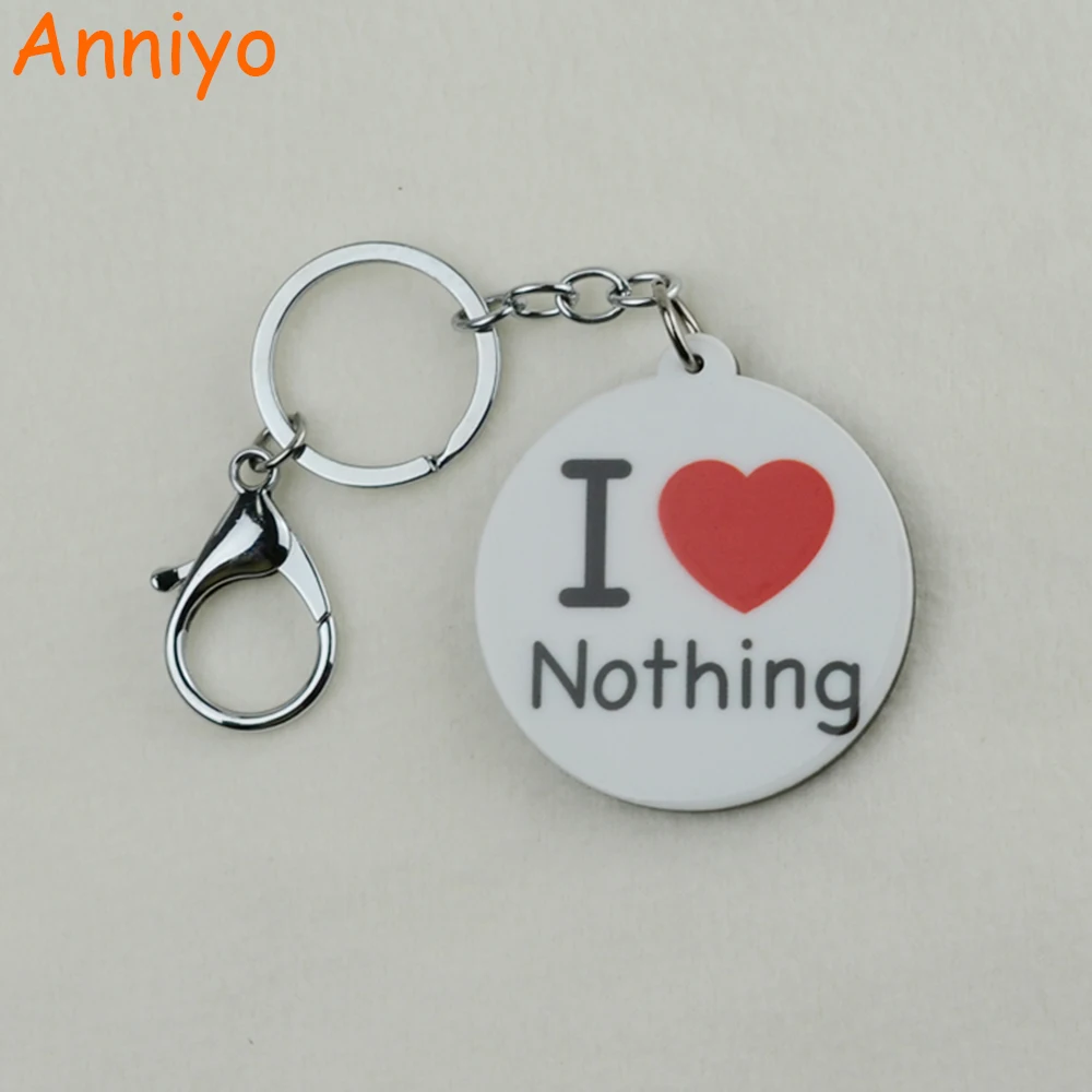 Цепочка для ключей Anniyo I LOVE Never модные ювелирные изделия из