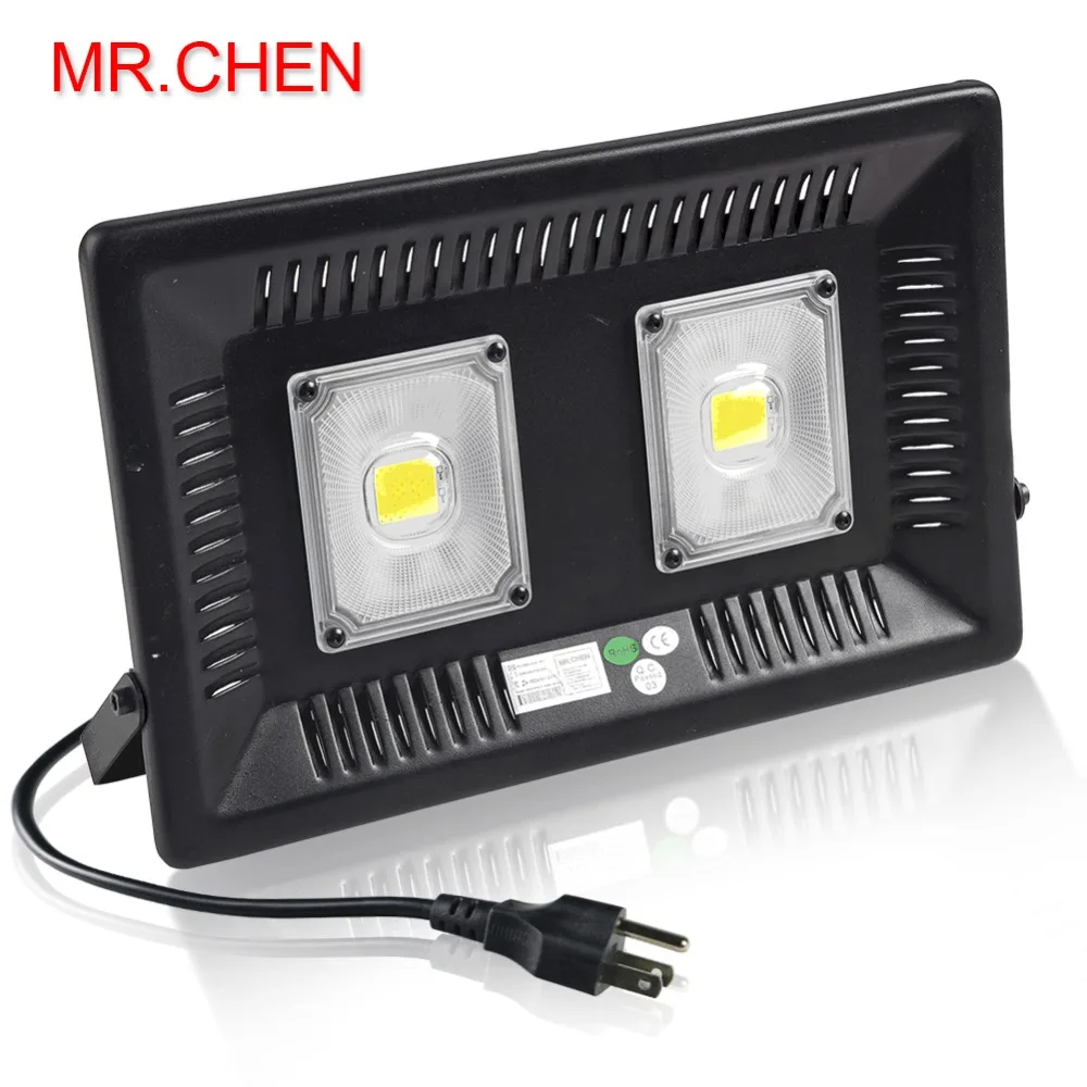 

MR.CHEN Warranty 5 Years Waterproof IP67 Indoor Outdoor Wall Garden Spot Refletor Exterior Foco Lamp Plug 100W Led Flood Light