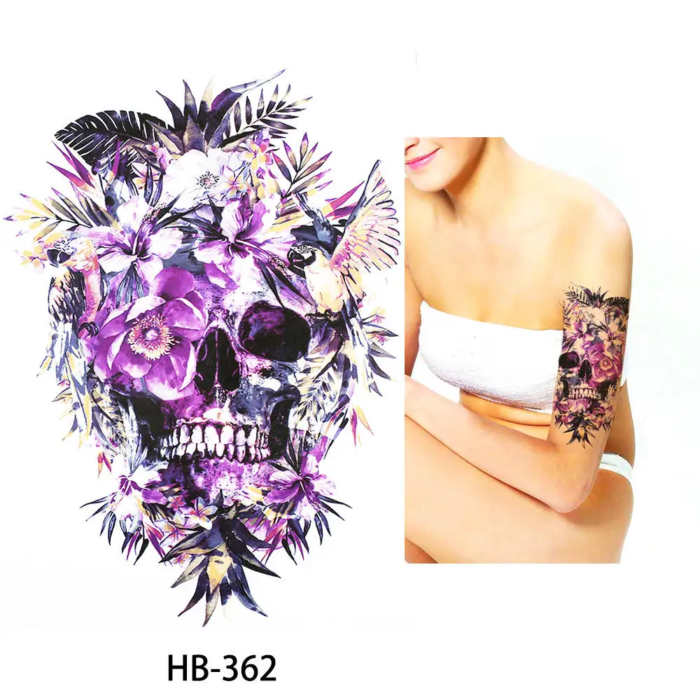 1 шт. Harajuku водостойкая временная татуировка для женщин и мужчин HB518 милый мультяшный Единорог дизайн тату наклейка боди-арт - Цвет: HB-362