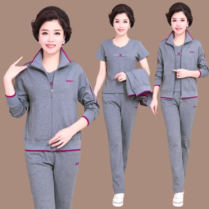 Трендовые товары, Женский комплект одежды, 5XL, плюс размер, спортивный костюм для женщин, костюм из трех предметов, хлопковые топы+ футболка+ брюки 4537