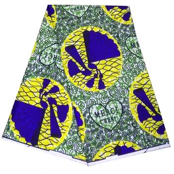 

Polyester LBLD-64 New African wax print fabric,Ankara cotton fabrics Batik wax kitenge fabric 6 yards whole