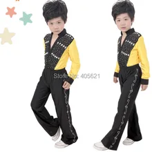 Удобные костюмы для мальчиков, 20 компл./лот, Cha-cha, Детская Одежда для танцев, одежда для выступлений, современный латинский танцевальный костюм, 2 цвета