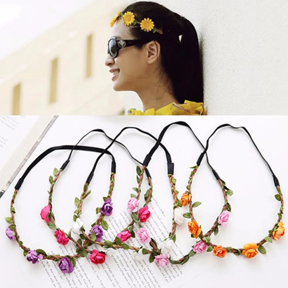 Beautiful-Bride-Bohemian-Flower-Headband-Woman-Head-Elastic-Wreath-Flower-Garlands-For-Hair-Wreaths-Wedding-Floral-Garland-Summer-HG0176 (38)
