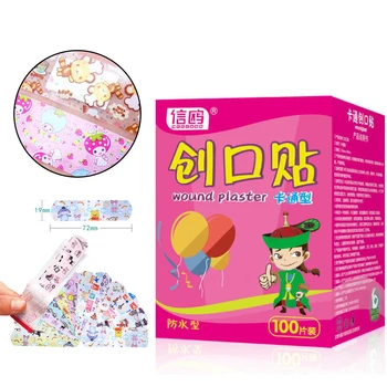 

50Pcs Waterproof Wound Patch Bandage Cartoon Cute Band-Aid Hemostatic Adhesive Medical Band-aid (without retail package) D133