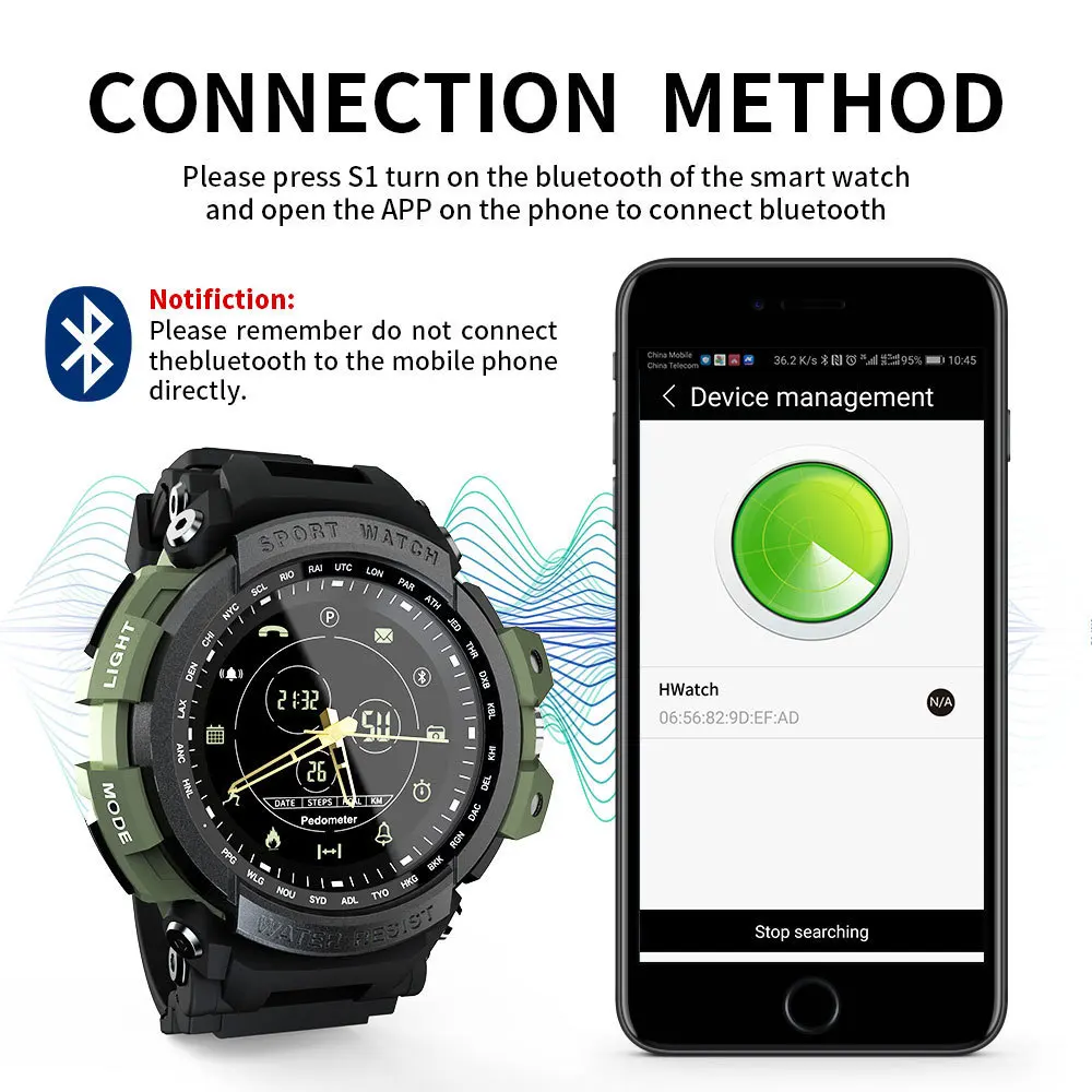 LOKMAT Sport Smart Watch Professional 5ATM Waterproof Bluetooth Call Reminder Digital Men Clock SmartWatch For ios and Android LOKMAT Sport Smart Watch Professional 5ATM Waterproof Bluetooth Call Reminder Digital Men Clock SmartWatch For ios and Android