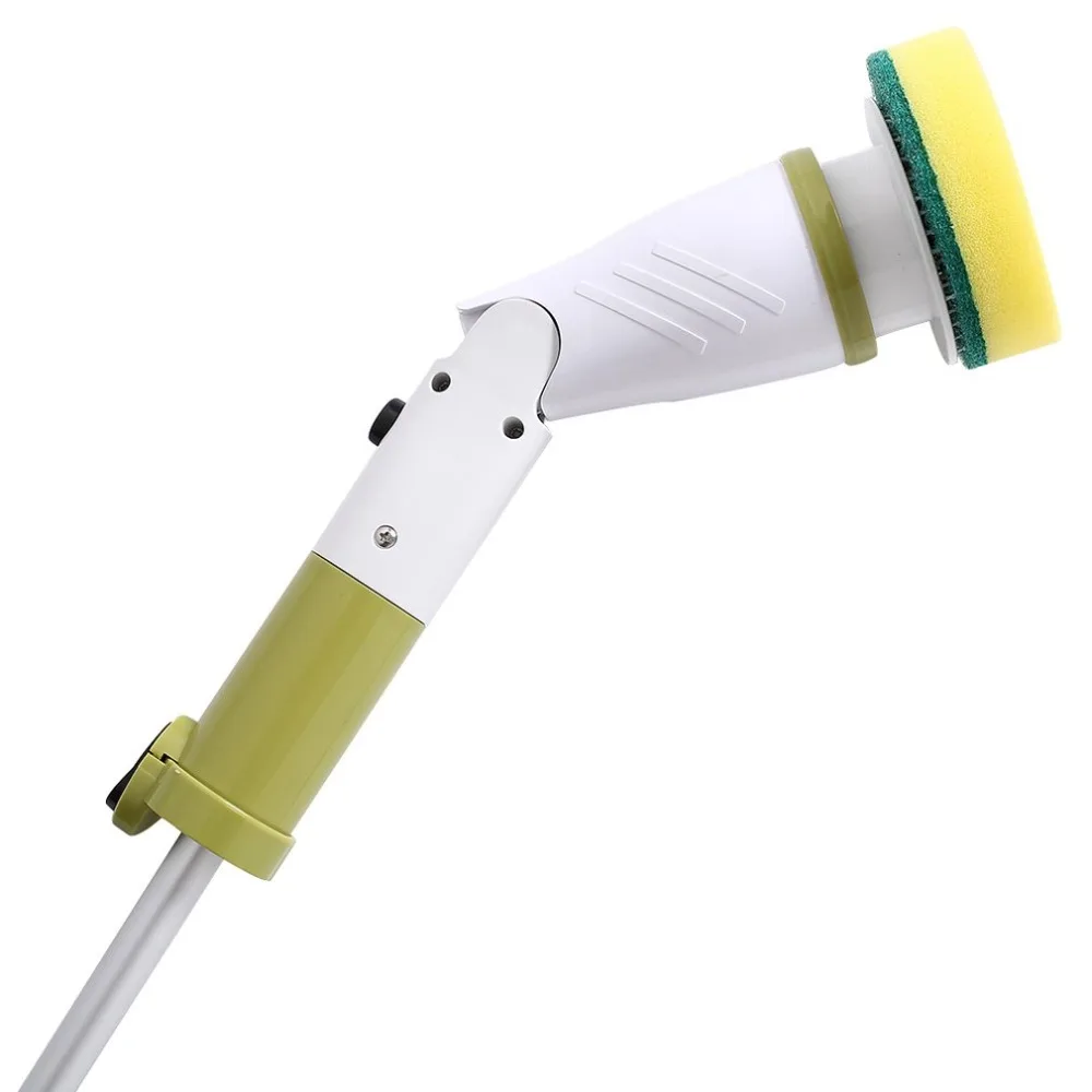 Беспроводная электрическая Чистящая Щетка с длинной ручкой, телескопическая Бытовая Чистящая Щетка, чистящая щетка, автоматическая вращающаяся Швабра